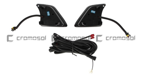 Kit Faro Auxiliar Hilux Led Luz Diurna 2012 2013 2014 2015