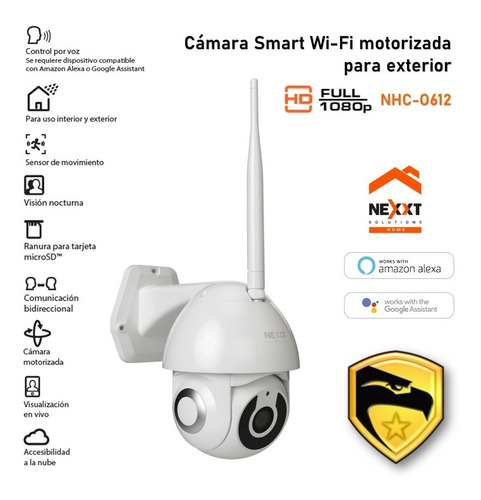 Cámara Smart/wi-fi Motorizada P/exterior Nhc-o612 Nexxt Solu