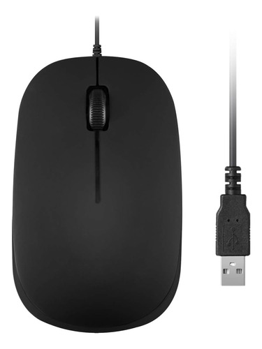 Perixx Perimice-201 Ratón Óptico Usb Con Cable 3 Botones Con