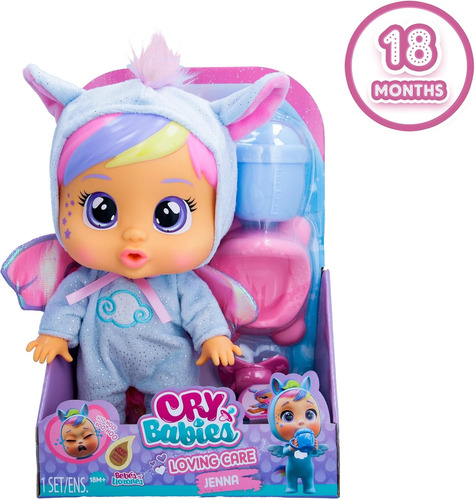 Bebé Llorón Cry Babies Loving Care Jenna Bebés Llorones