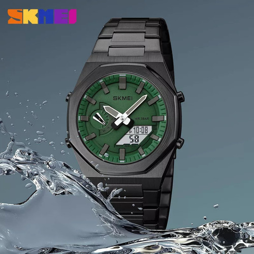 Reloj Electrónico Empresarial Impermeable Skmei Para Hombre