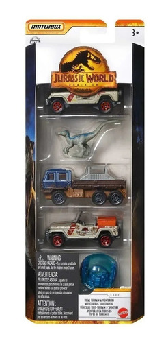 Matchbox Jurassic World Colección Carros Jurasic Set X5 