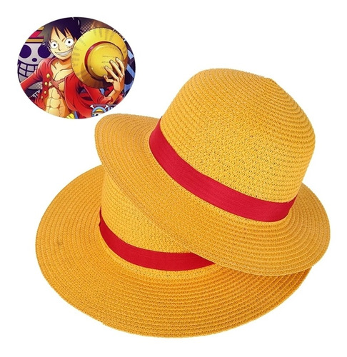 Sombrero De Paja De Luffy, One Piece, Cosplay, Para El Sol