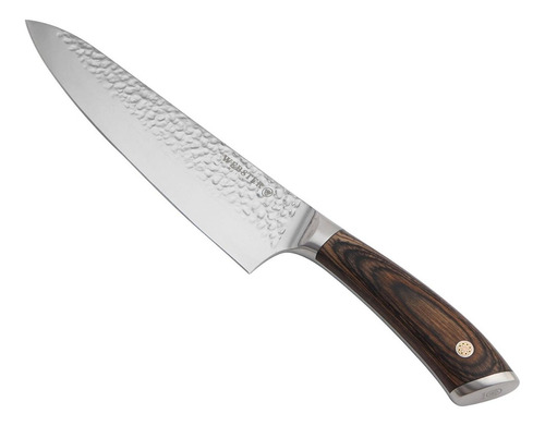 Cuchillo Acero Premium Webster Parrillero Cocina Chef Asado Color Martillo Silver