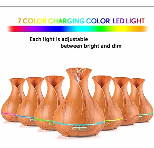 Humificador Difusor De Aromas Aromaterapia. Led Sabana Grand
