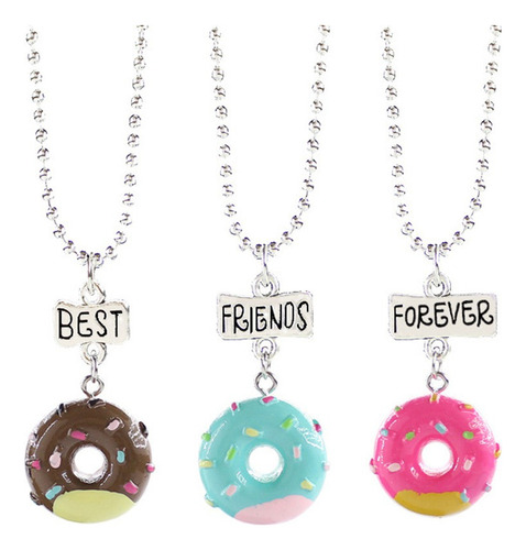 Juego De 3 Collares De La Amistad Para Niños Con Forma De Do