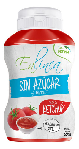 Ketchup Sin Azúcar, En Línea 350g