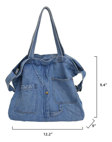 Yohora Bolso De Hombro Para Mujer Denim Crossbody Hobo Bolso