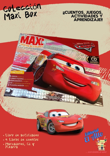 Libro Infantil Maxi Box Cuentos - Cars - Pizarra 