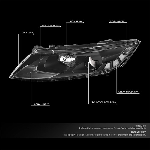 Par Faros Halógenos Reflectores Negros Compatibles Optima 20