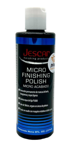 Imagen 1 de 1 de Jescar Micro Finishing Polish Alto Brillo 8oz.