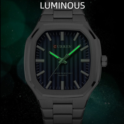 Relojes Impermeables De Acero Inoxidable Curren8458 Fashion