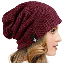 Comprar Gorros Sombreros Y Boinas De Punto Holgado Rojo Talla Única