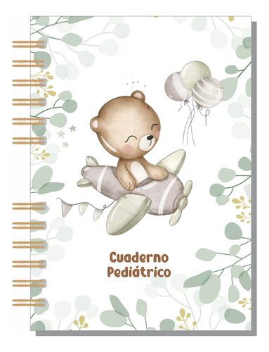 Cuaderno Pediatrico Completo Bebé Regalo Baby Shower Osito 2