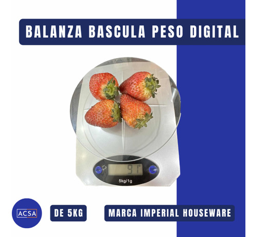 Balanza Báscula Peso Digital De 5kg, Imperial Houseware