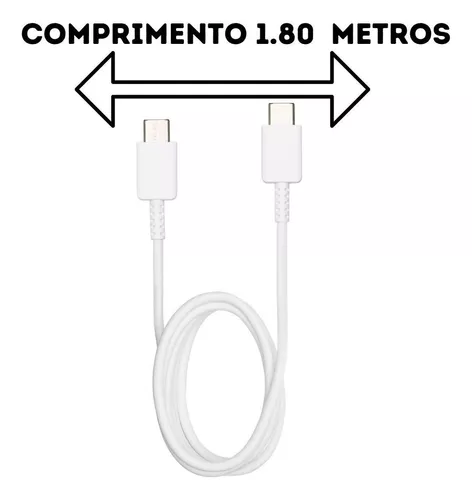 Cabo Carregador Usb C Tipo C Para Samsung S22 S21 S20