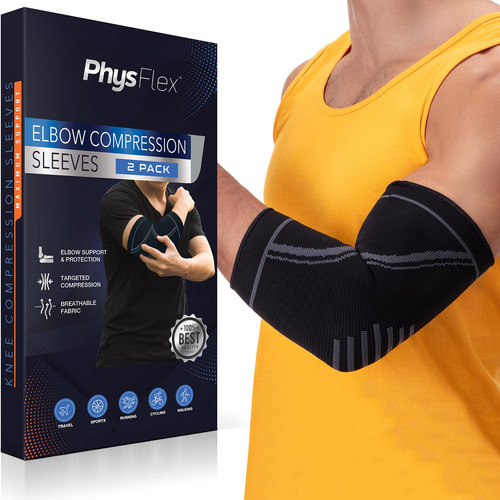 Paquete De 2 Coderas Physflex Para El Dolor De Codo De Tenis