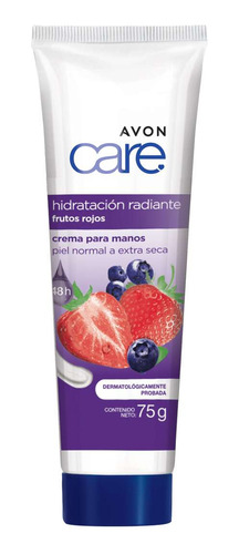 Avon Care Hidratación Radiante Frutos Rojos Para Manos 75g
