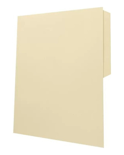 50 Folder Manila Oxford Tamaño Carta Con 1/2 Ceja