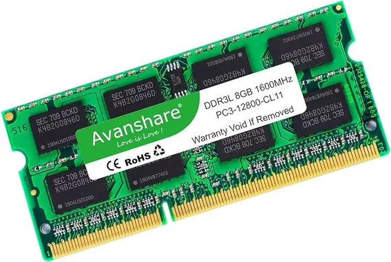 Memoria Ram Avanshare Ddr3l 1600mhz 8gb Sodimm Laptop 1.35v