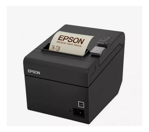 Impressora Não Fiscal Epson Térmica Tmt20 Nova C/ Brinde Preto