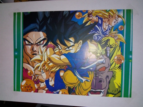 Imagen 1 de 1 de Poster Dragon Ball Gt 27 X 37 Se Envia Con Papel Cascaron