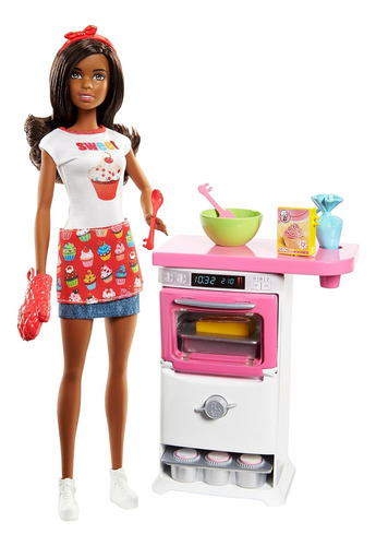 2017 Barbie Juego De Chef De Panaderia - Empaque Con Detalle