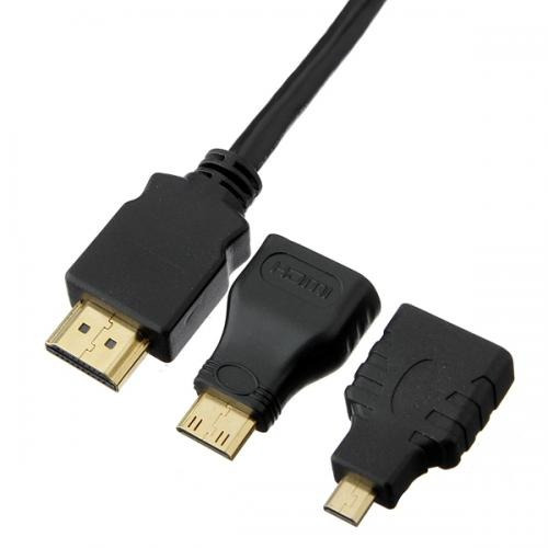 Cabo Adaptador Micro Ou Mini Hdmi Para Celular Tablet Tv Led