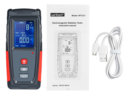 Medidor Electromagnético Led Emf Detector De Campo Magnético