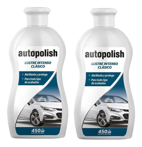 Autopolish Clásico Quita Rayones Lustre Intenso X 450ml X 2