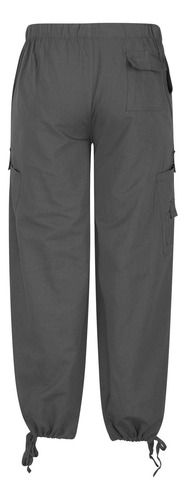 Pantalones K Cargo Para Hombre, Color Liso, Pierna Recta, Ex