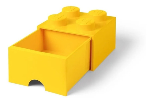 Lego Contenedor Canasto Apilable Organizador Brick Drawer 4 Color Yellow