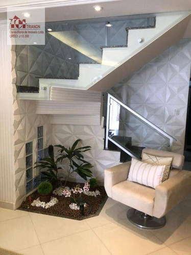 Imagem 16 de 30 de Sobrado Com 4 Dormitórios À Venda, 204 M² Por R$ 852.000,00 - Parque Novo Oratório - Santo André/sp - So0636