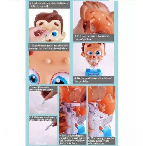 / Mt Um Brinquedo De Pegadinha Espreme Acne E Borrifa Água