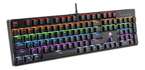 Teclado Gamer Mecanico Hp Gk320 Rgb Iluminado / Lhua Store