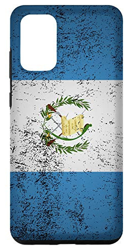 Funda Para Galaxy S20+ Grunge Guatemala Flag Plastico-02