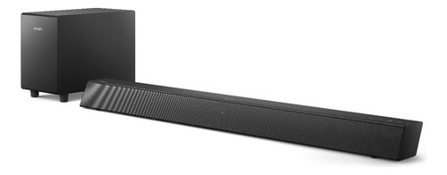 Home Theater Philips Soundbar Con Subwoofer 2.1 Inalámbrico Color Negro Frecuencia 50 Hz - 15 kHz / ± 3 dB