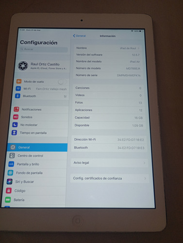iPad Air 1rageniPad Air Primera Generación 