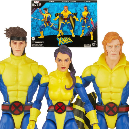 Banshee, Gambit, Y Psylocke Marvel Legends X-men 60° Aniv