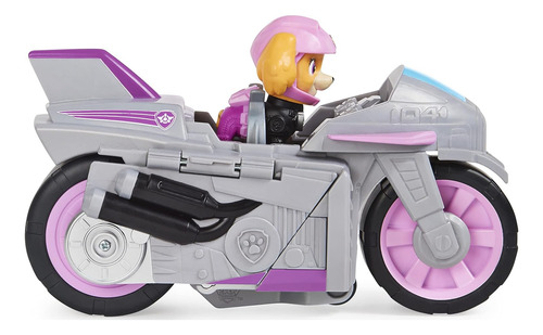 Motocicleta Paw Patrol Com Retrocesso, Moto Pups Skye