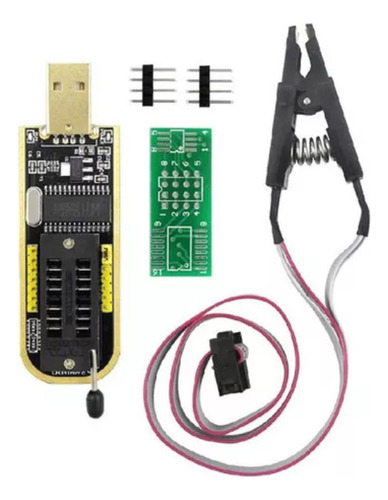 Kit Programador De Bios Ch341 Memorias Eeprom Flash + Pinza