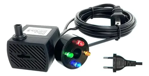 Bomba De Agua Con Luz Led Para Acuarios Y Estanquede 75 A 80