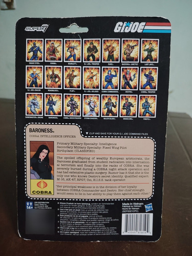 Figura De Acción G. I. Joe Barones Super 7 (Usado)