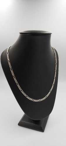 Imagen 3 de 6 de Cadena De Pura Plata Fina Ley 925 Tejido 3*1 50cm 3mm Unisex