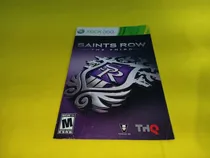 Comprar Manual Original Saints Row The Third Xbox 360