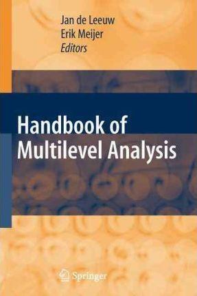 Handbook Of Multilevel Analysis - H. Goldstein (paperback)