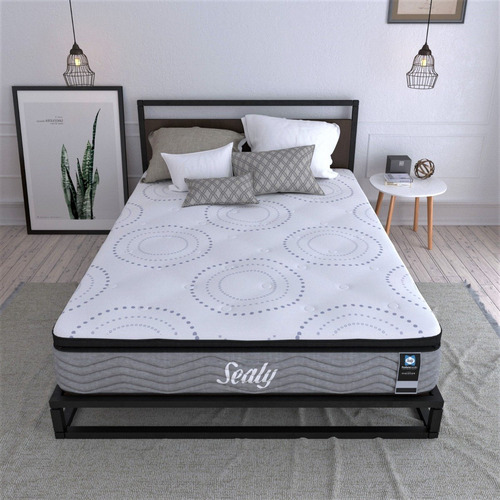 Colchón Evolution King Size+ Base Tacto Sealy Posturepedic.