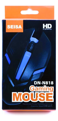 Mouse Gamer Seisa C/cable Luz Led  Hd 