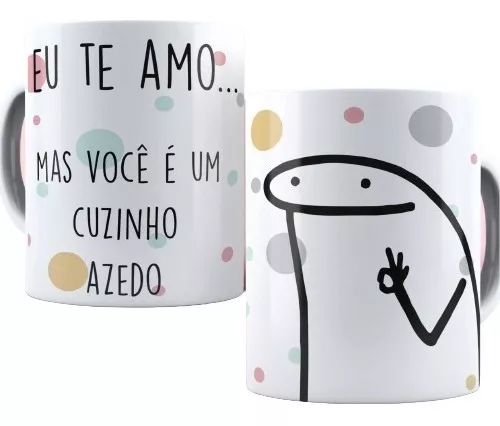 Caneca De Aniversario Flork Meme 325 Ml De Porcelana