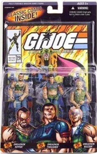 Gi Joe 3 Pack # 75 Dreadnok Ripper, Thrasher, Zumbador.